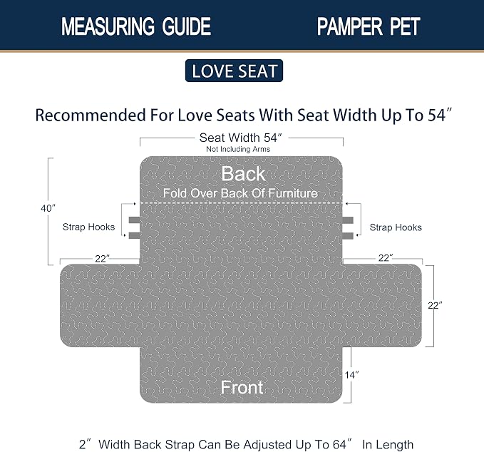 Brilliant Sunshine Latte Grey Paris & Toile Loveseat Cover, 54" seat | Quilted Sofa Cover, Living Room & Bedroom Furniture Protector, Large Washable Love Seat Slipcover for Pets, Dogs & Cats