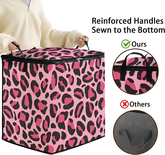 2pcs blanket storage bag for under bed,closet organizers 95L | clothing sweater sheet bedding comforter duvet quilt pillow toy storage bags with lids,dorm room essentials for containers