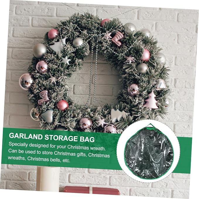 1pc Garland Storage Bag Window Storage Holder for Wreaths Holiday Decoration for and Wedding Supplies