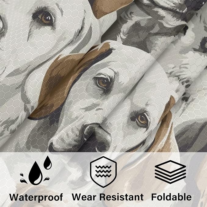 Dogs Animal 6 Set Compression Packing Cubes | Cute Puppy Pets Travel Accessories Expandable Packing Organizers Space Saver Bags for Organizing Clothes
