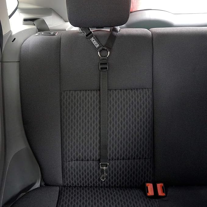Pet Dog Cat Seat Belts, Car Headrest Restraint Adjustable Safety Leads Vehicle Seatbelt Harness 1 Pack