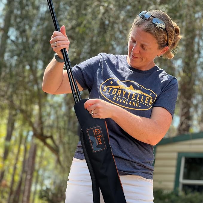 FXW Stake Bag Designed for Storing and Carrying While Camping | Multi-Brand Fit, for 40"H Playpen Stakes, Hands-Free Design, Stakes Not Included