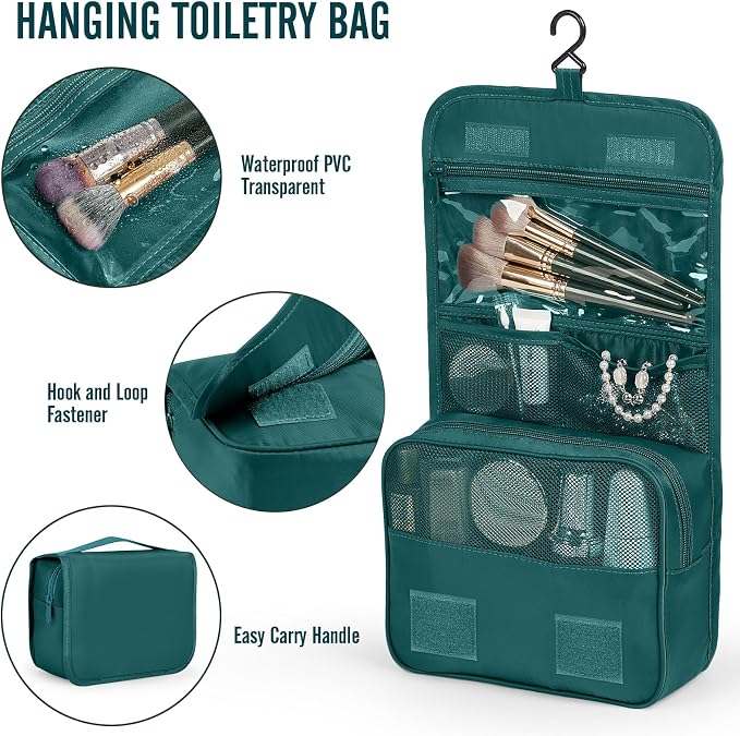 Veken 10 Set Packing Cubes for Travel Essentials, Suitcase Organizer Bags in 4 Sizes, Carry-On Luggage Accessories with Laundry Bag, Airplane Must Have with 99-Count Mesh Holes