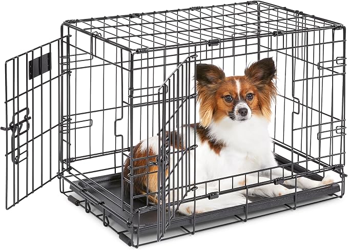 Midwest 22-Inch Double Door iCrate, for Extra-Small Breeds, Up to 15 lbs