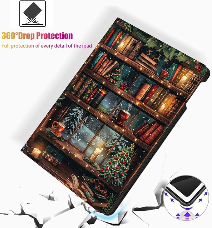 for Samsung Galaxy Tab A9 Plus/A9+ 5G 11 Inch 2023 Model X210/X215/X216/X218 Tablet Case,Auto Wake/Sleep,Adjustable Stand Protective Cover - Bamboo Ink Painting
