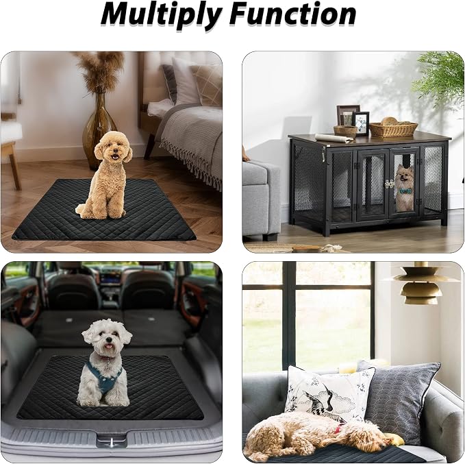 Washable Pee Pads for Dogs 34"x36" Reusable Puppy Pad Pet Training Pads, Waterproof Mat Non-Slip, Dog Pee Pad Whelping Pads Dog Mat-Playpen,Crate,Sofo,Car,Potty,Bed