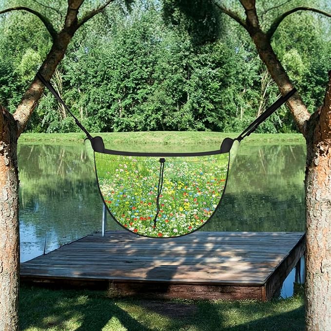 Wildflower Meadow Car Seat Organizer-Backseat Storage Bag for Travel | Waterproof Durable. Holds Snacks Gear Essentials. Fits Most Cars.