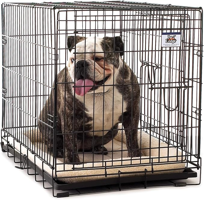 Pet Lodge® Fleece Pet Bed | Crate Pad | Machine Washable Dog Bed | Easily Storable