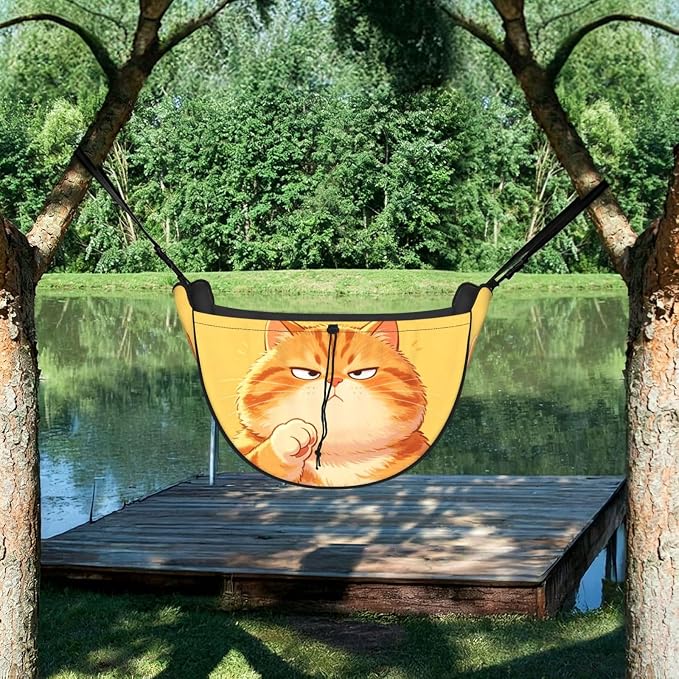 Cute orange cat Car Seat Organizer-Backseat Storage Bag for Travel | Waterproof Durable. Holds Snacks Gear Essentials. Fits Most Cars.