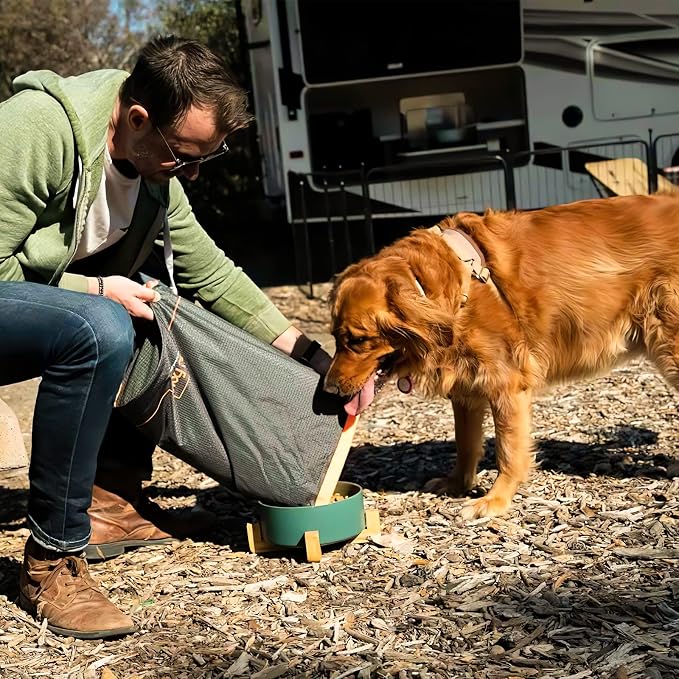 FXW Dog Food Travel Bag, Large Capacity for Travel Kibble Storage, 85 Cups | for RV Road Trips, Camping, Longterm Dog Boarding, Freshness Support, Odor Control, Easy Pouring