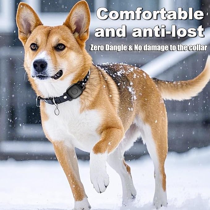 DDJ Waterproof Dog Collar Holder for Life360 Tile Mate Tracker, 2-Pack Durable Silicone Cover, Anti Lost for Life 360 Tile Tracker Case for Cat & pet Collars, Easy Installation, Black,Blue
