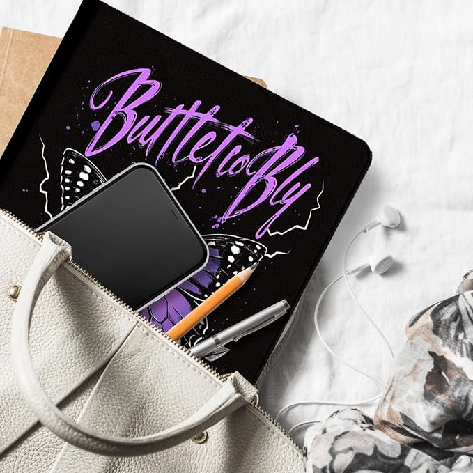 for Microsoft Surface Go 4/3/2/1-10.5" 2021 Tablet Case,Auto Wake/Sleep,Adjustable Stand Protective Cover - Purple Butterfly