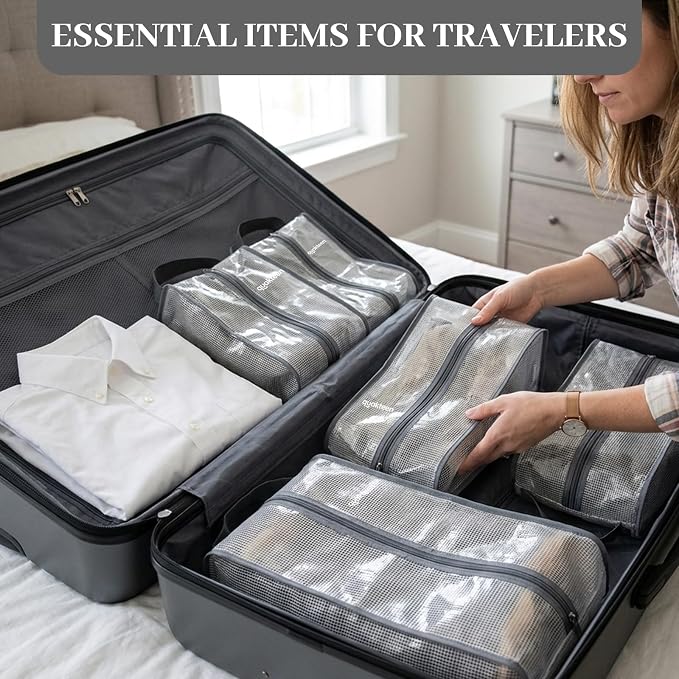 6Pack Portable Boots Bag for Cowboy Boots Short Boot Storage Bags, Waterproof Cowboy Boot Travel Bag, Clear Boot Storage Bags for Dustproof, Suitable for Home Storage and Outdoor Travel Enthusiasts
