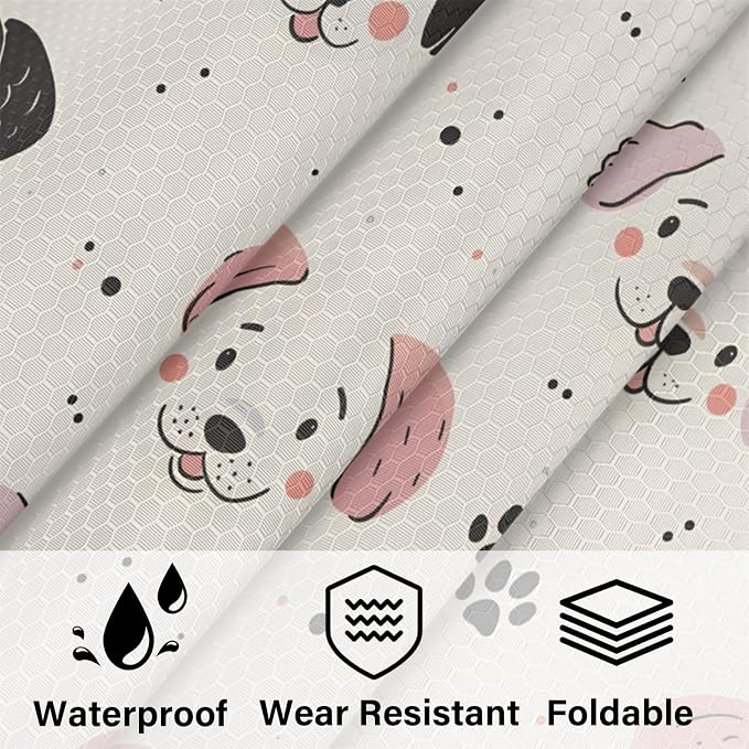 Puppy Dog Compression Packing Cubes Cute 6 Set Travel Packing Cubes for Suitcases Lightweight Expandable Organizers