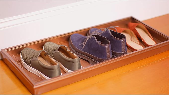 Good Directions 204VB Medallions Tray, Plants, Pet Bowls, and More Boots, Shoes, Storage, and More, Copper Large
