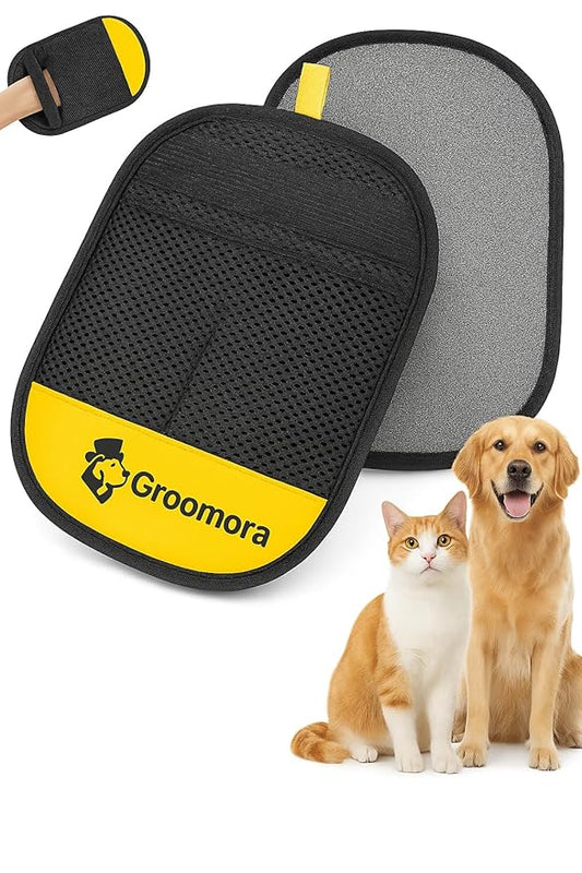 Pet Hair Removal Glove for Dogs & Cats - Upgraded Reusable Electrostatic Pet Hair Glove, Pet Hair Remover Tool for Laundry, Couch, Carpet & Car Seat, Gentle Grooming Mitt