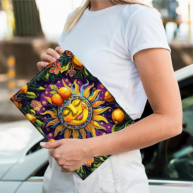 Rotating Handle Case for Samsung Galaxy Tab A11 2026/A9 2024 8.7 Inch, 360 Degree Swivel Kickstand with Magnetic Closure, Shockproof Leather Protective Cover for Women Men, Sun Lemon