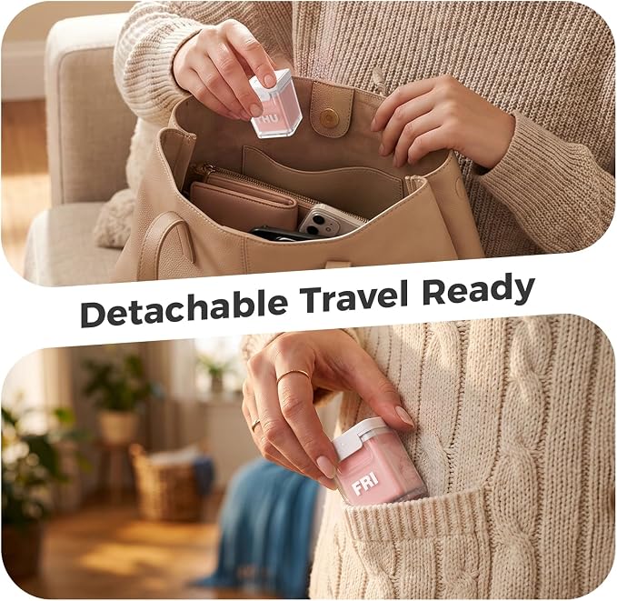 ODARO Extra Large Weekly Pill Organizer Once A Day - Pink | Large Capacity, Big Font, Wide Opening Easy For Seniors, Detachable Portable, Spill Proof, BPA Free