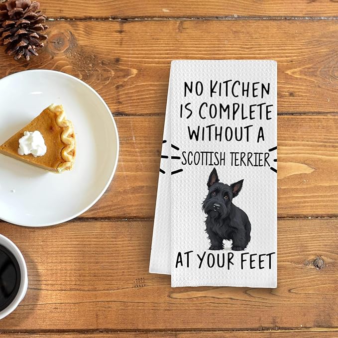 Scottish Terrier Gifts Kitchen Towels, Scotty Dog Gifts for Women, 16x24 Inch