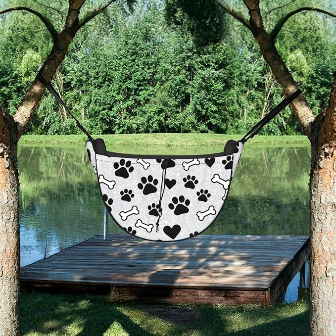 Cute dog paws Car Seat Organizer-Backseat Storage Bag for Travel | Waterproof Durable. Holds Snacks Gear Essentials. Fits Most Cars.