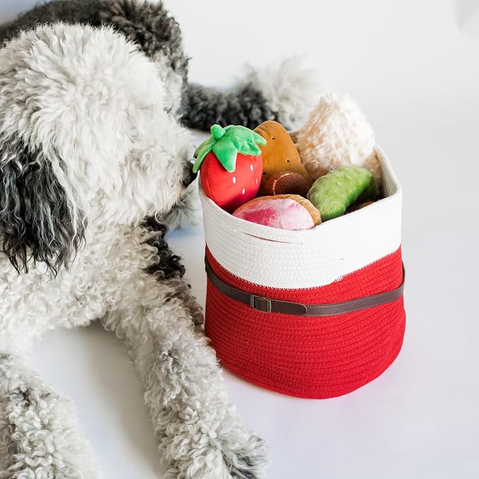 Midlee Christmas Santa Rope Basket (X-Large)