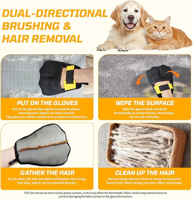 Carpet Rake for Pet Hair Removal (3 Pack),Dog Cat Fur Remover Rubber Broom,Carpet Rake - 60" Long Handle Lint Shaver Cleaner Tools,Scraper Brush for Carpet,Rug,Car Mat,Couch,Pet Bed,Furniture