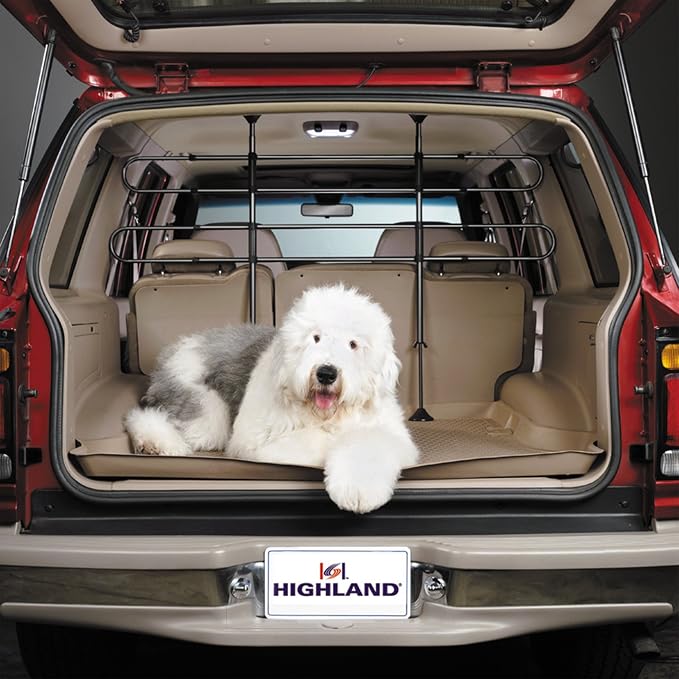 Highland 2004500 Black Universal Pet Barrier, Fully Adjustable Car Organizer