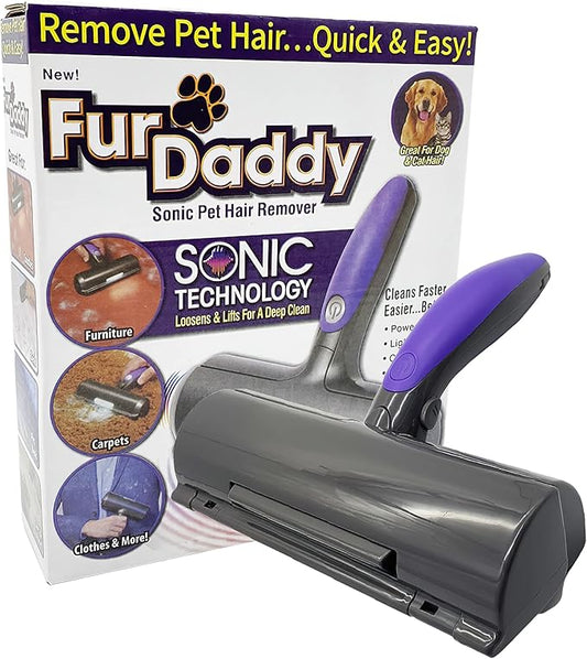 NC Furdaddy Sonic Pet Hair Remover Roller Dog Hair Remover, Cat Hair Remover, Pet Hair Remover