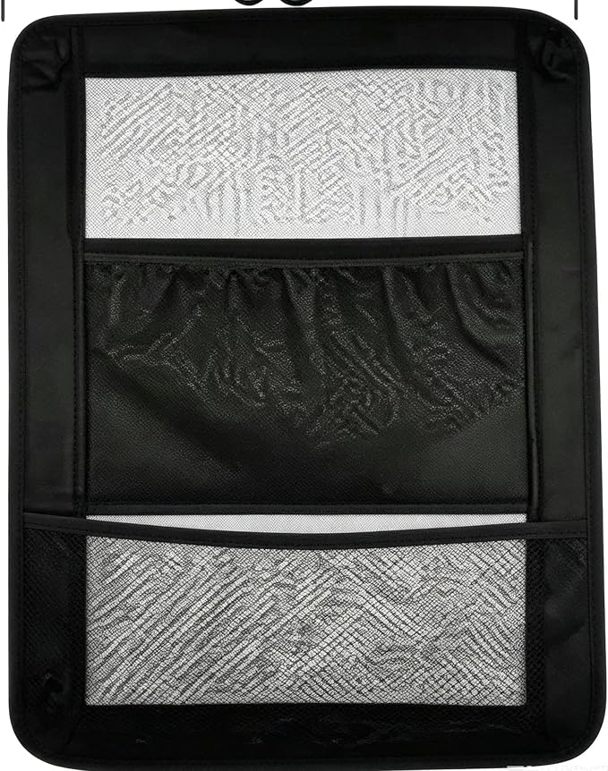 Car Seat Net Organizer Between Front Seats for Dodge Charger 2019-2023, Multi-Pocket Mesh Storage Bag, Backseat Barrier for Kids & Pets
