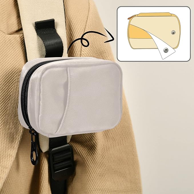 Naanle Pill Box 7 Day Pill Case Travel Pill Organizer Bag Zipper Portable Weekly Compact Size Vitamin Supplement Holder Solid Color Khaki Z - Khaki 4.6 x 3.14 x 1.88 Inch 1.0 Count 0.12 kilograms