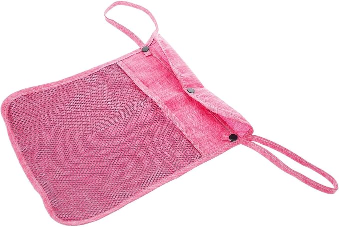 Unomor Universal Linen Stroller Organizer Hanging Bag with Large Storage Capacity and Easy Installation for Outings and Travel, Suitable for Pet and Strollers