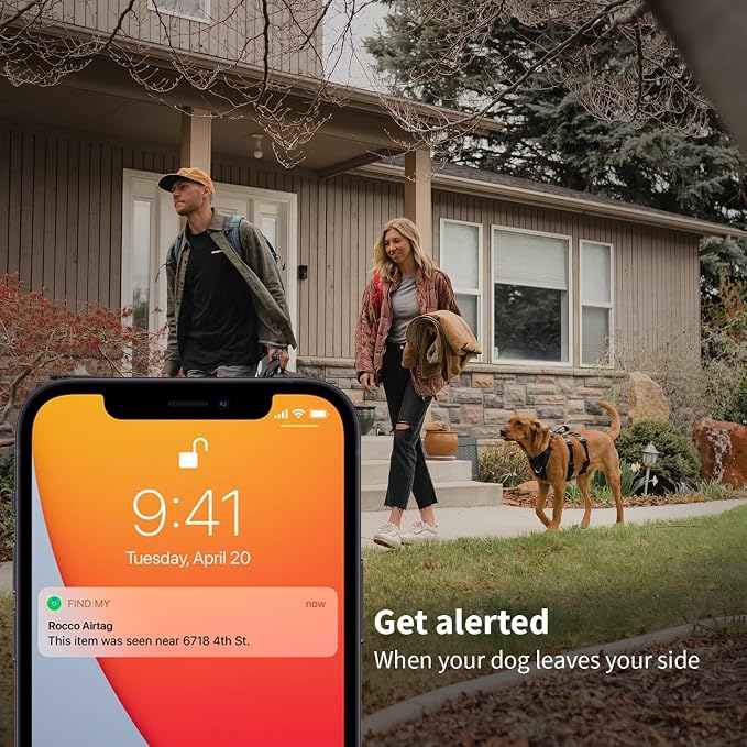 SÄKER - 2 Pack IP68 Waterproof The Safest Dog Collar Holder Compatible with Apple AirTag, Dustproof, Durable, Fits Up to 1.5" Collars | Will Not Damage Your Collar | Perfect Way to GPS Track Your Dog