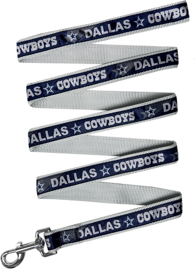 NFL PET Leash Dallas Cowboys Dog Leash, Large Football Team Leash for Dogs & Cats. A Shiny & Colorful Cat Leash & Dog Leash Licensed by The NFL