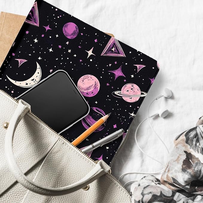 for Microsoft Surface Pro X/Pro X Plus-13 2019/2020/2021/2024 Tablet Case,Auto Wake/Sleep,Adjustable Stand Protective Cover - Star Moon Planet