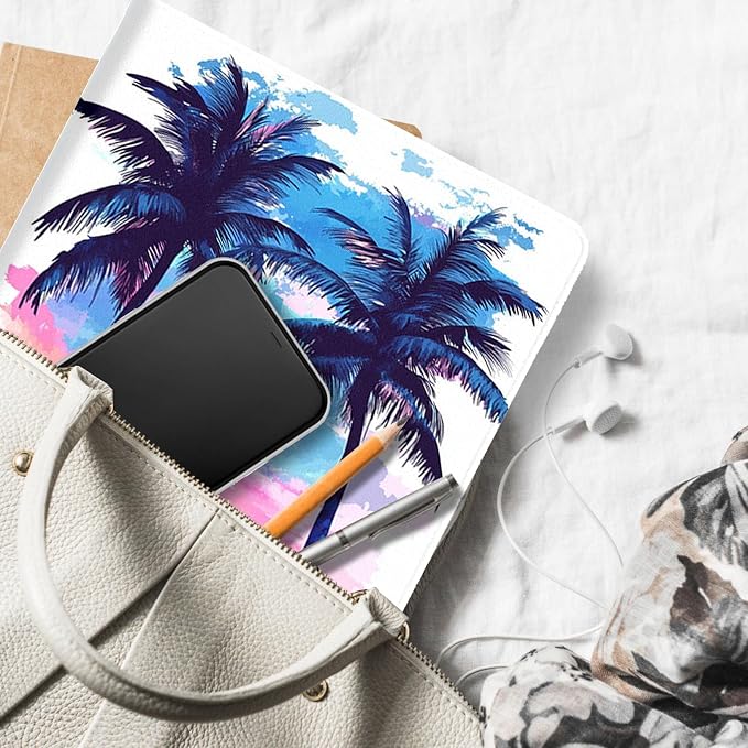 for Microsoft Surface Go 4/3/2/1-10.5" 2021 Tablet Case,Auto Wake/Sleep,Adjustable Stand Protective Cover - Romantic Sunset Coconut Tree