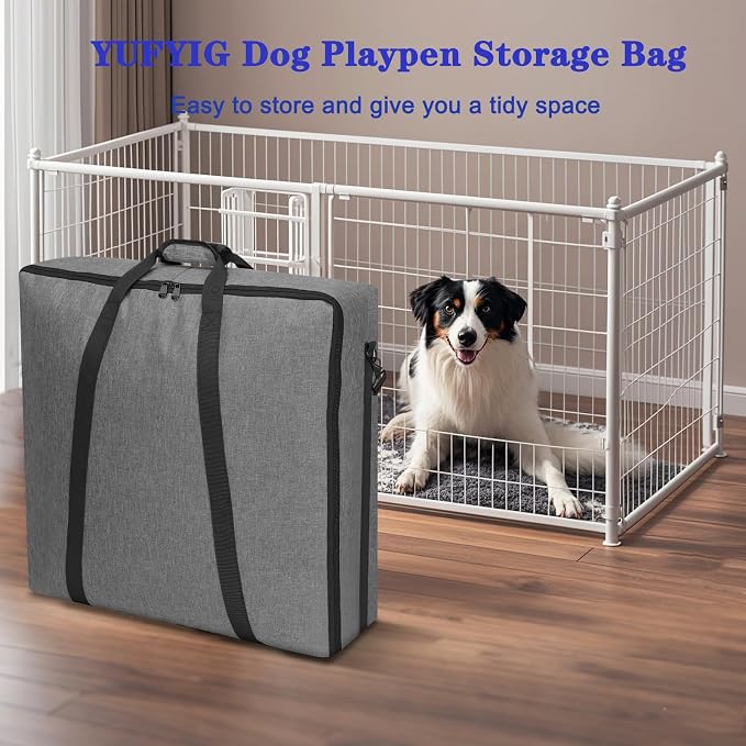 24" Dog Fence Storage Bag for Camping & RV Trips Comfortable Carry | Suitable for Foldable Exercise pens, Dog Fence Travel Bag With Handles, 600D Oxford Fabric,Neat Storage, Wear-Resistant