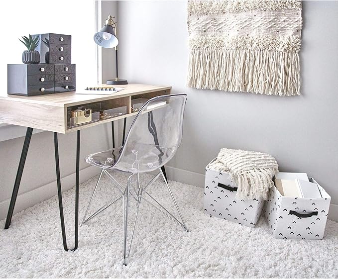 iDesign Clarity Collection Vanity Tray Organizer, 4" x 8" x 2", Clear | Small, Decorative, For Bathroom, Bedroom, Closet, Entryway, Countertop