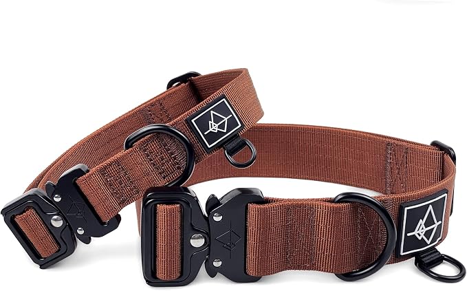 MADE TO ROAM Explorer Dog Collar | Heavy Duty Nylon & Durable Metal Buckle | Premium adjustable collar with rust-resistant hardware. Fits small to large dogs. 15 colors. Matching leash & harness