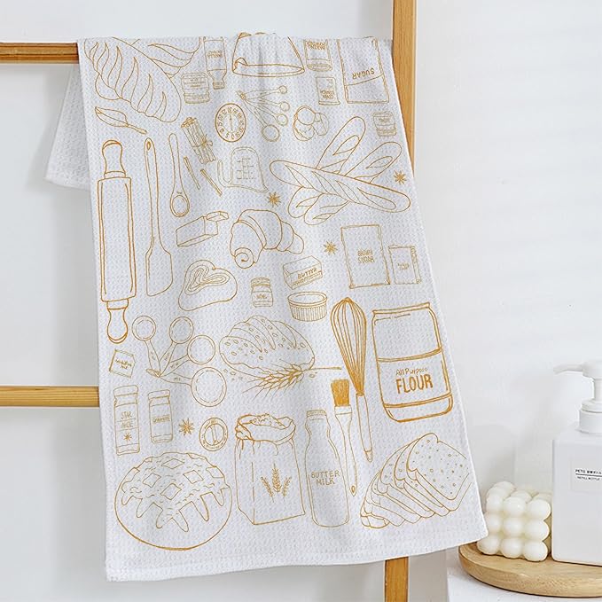 Best Baking Kitchen Towels Gifts for Women, Baking Gifts Dish Towels Hand Towels for Kitchen, 16x24 Inches