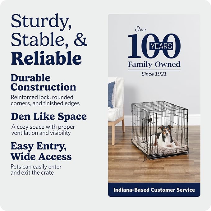 Midwest 30-Inch Single Door iCrate, for Medium Breeds, 21-40 lbs