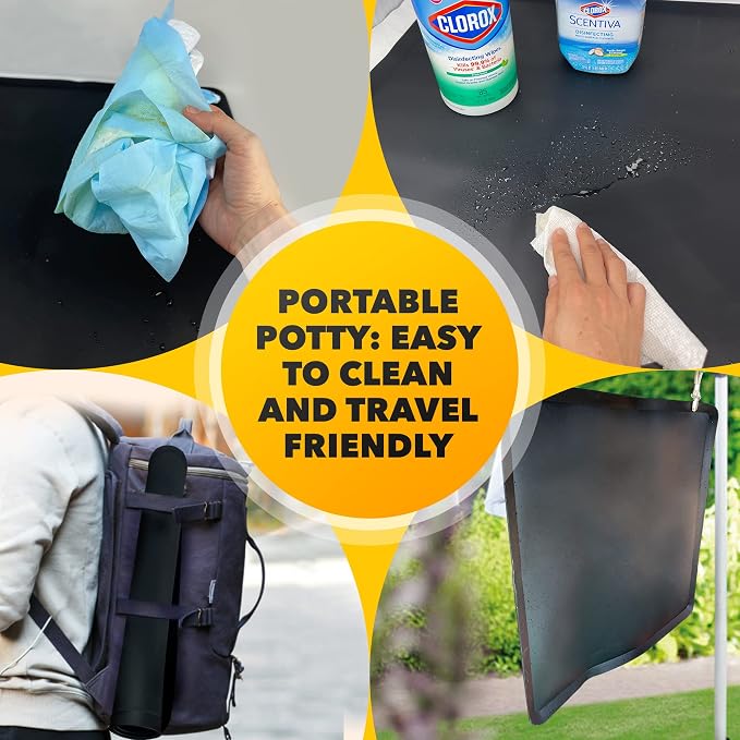 Dog Pee Pad Holder - Fits Up to 24” x 24” Pee Pad - 1 Pack - Black | Stable Grip, Raised Edges, Quick-Wipe Silicone Surface Dog Potty Tray Holder for Indoor Flooring Protection