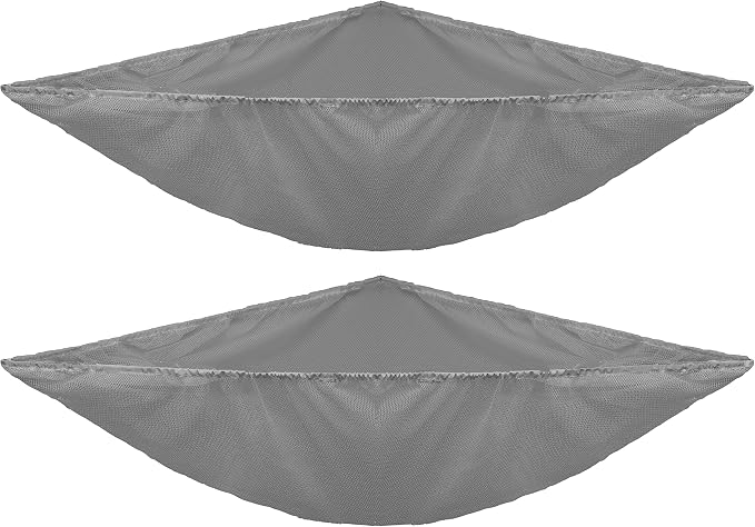 Simple Houseware 2 Pack Stuffed Animal Toy Hammock Net, Gray | Jumbo Size Corner Wall Storage for Kids Room