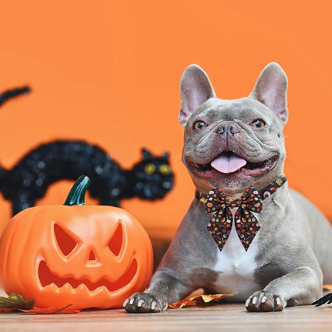 PET SHOW 10 Pack Halloween Sailor Dog Bowties for Small Dogs