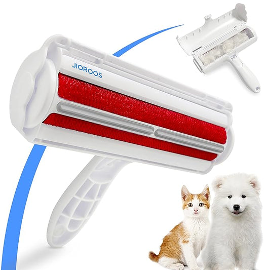 Pet Hair Remover - Reusable Cat and Dog Hair Remover for Furniture, Couch, Carpet, Clothes, Car Seats or Bedding - Portable Lint Rollers, Self-Cleaning Base Dog and Cat Fur Removal Tool