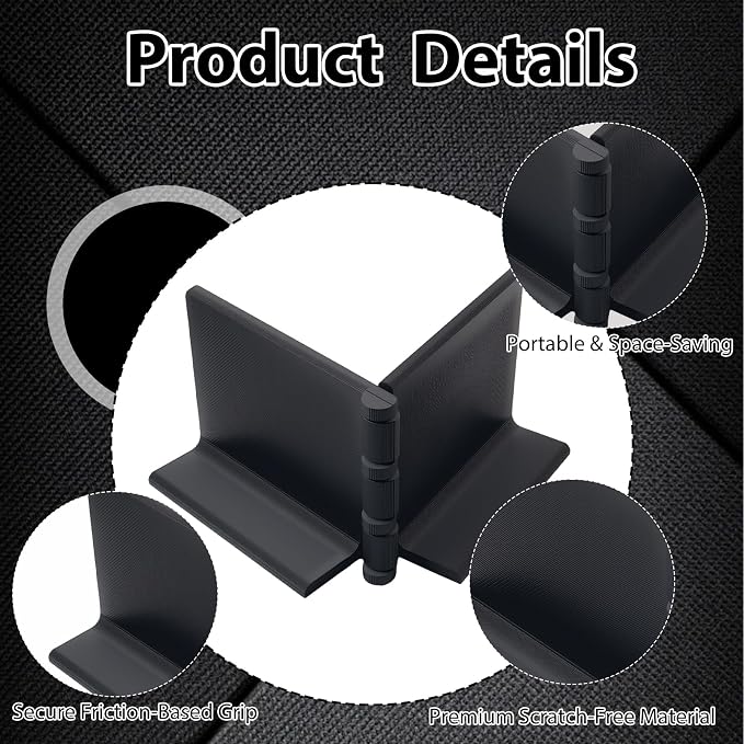 2PCS Car Trunk Organizer Blocks,Trunk Cargo Organizer | Trunk Items Organizing & Separating,Anti-Slip,Easy to Adjust & Install,Fit Wool Carpet for Cars,SUVs,Trucks