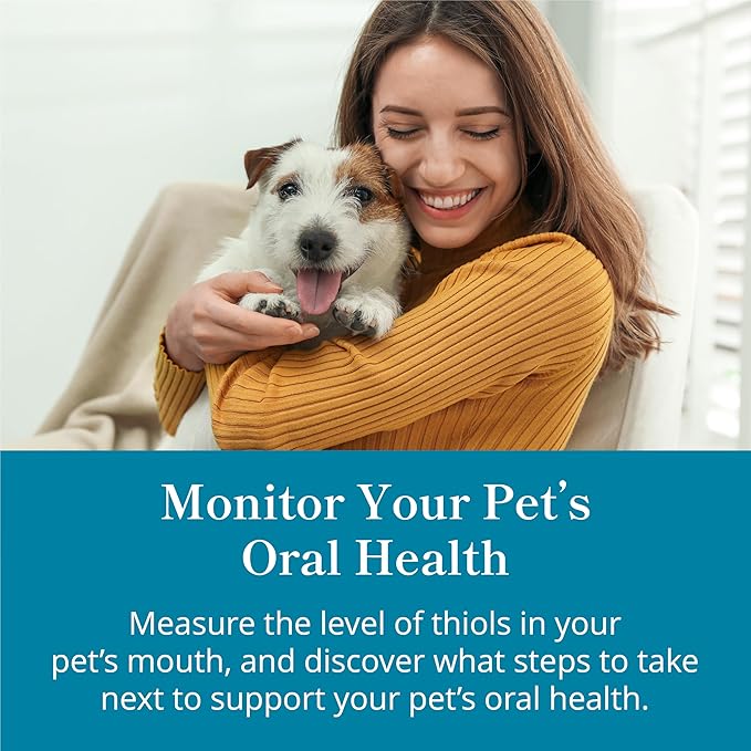 Petivity At-Home Oral Health Test for Cats & Dogs — 10-Second Dental Check Kit by Purina — Simple Saliva Swab to Detect Bad Breath & Gum Issues - (Pack of 3)