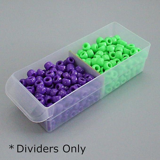 (64-Pack Small Drawer Dividers compatible with Craft Cabinet and Hardware Storage Organizers, (Dividers Only), Made of High-Strength Fiberglass, Easy to Label