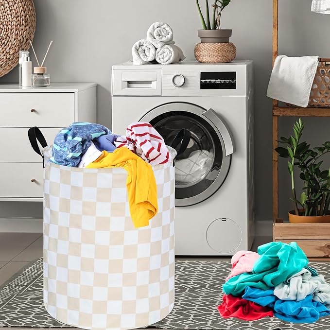 MAIZMZ Girls Laundry Basket Foldable Home Storage Basket Kids Hamper,Toy Box Canvas Organizer Bins for Home/Dorm/Kitchen/Pet/Office/Closet/Shelf/Gift Baskets