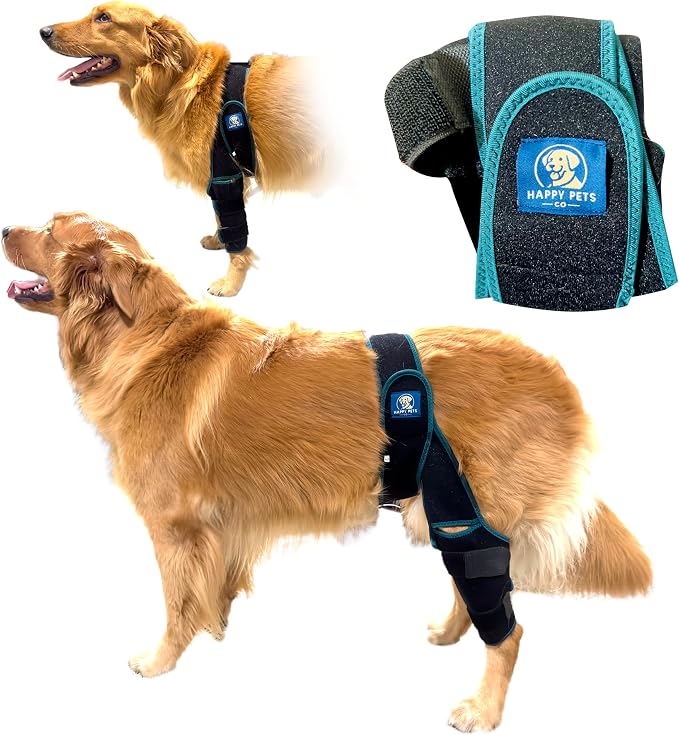 Dog Knee Brace Adjustable Front Hind Leg Brace for Cruciate Ligament Injury, Luxating Patella, Torn ACL