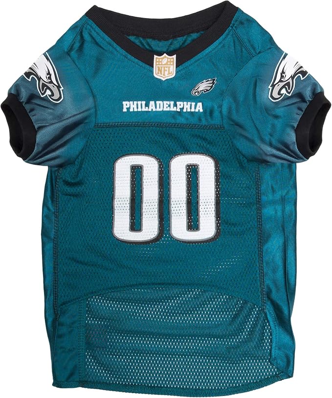 Pets First NFL Philadelphia Eagles Dog Jersey, Size X-Large, Football Shirt Costume for Pet, Dog Sports T-Shirt, NFL Team Clothing for Cats, Licensed Pet Apparel Available in 7 Sizes and 32 Teams